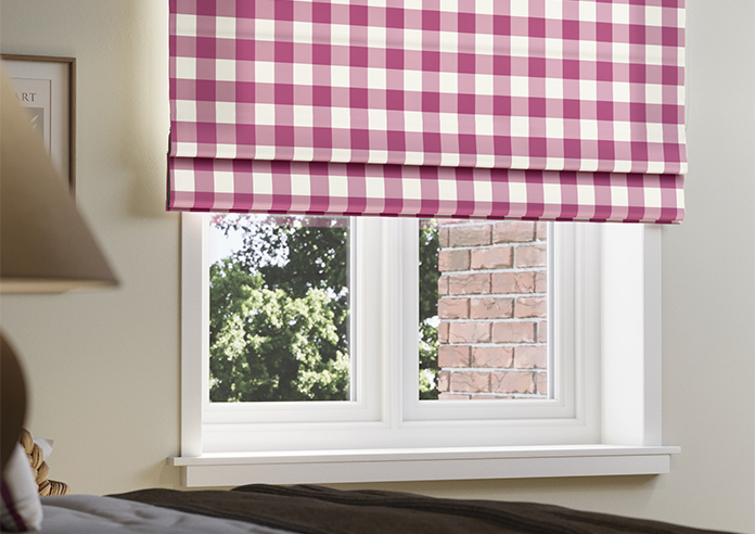 Gingham, Cosmos - Twist&Fit Roman Blind - Image 5